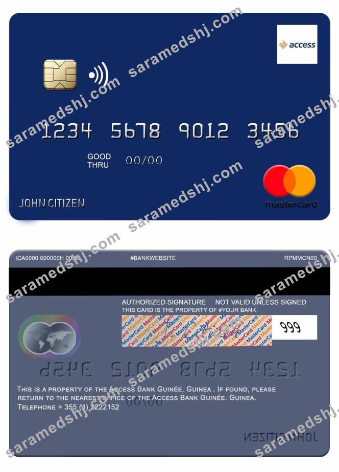 Guinea Access Bank Guinée mastercard